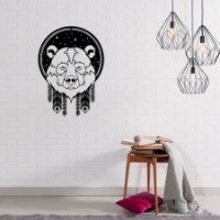 Декоративное панно Showdeko Metal Wall Art №46 Bear Black фото №2 — интернет-магазин Desire.md