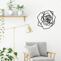 Декоративное панно Showdeko Metal Wall Art №51 Wild Rose Black фото №2 — интернет-магазин Desire.md