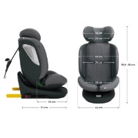 Scaun auto pentru copii Kinderkraft I-Grow 2 Plus i-Size Grey (KCIGRO02GRYPL00) imaginea #8 — magazin online Desire.md