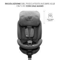 Scaun auto pentru copii Kinderkraft Xrider 2 i-Size Grey (KCXRID02GRY0000) imaginea #6 — magazin online Desire.md