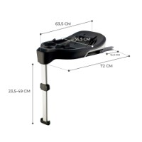 Baza pentru scaune auto pentru copii KinderKraft I-Care Fx Isofix (KCCAREFXBLK0000) imaginea #3 — magazin online Desire.md