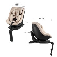 Scaun auto pentru copii Kinderkraft I-Guard i-Size Air Flow Beige (KCIGUA00BEG000N) imaginea #3 — magazin online Desire.md