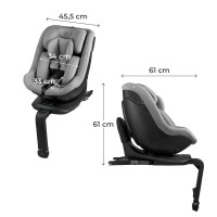 Scaun auto pentru copii Kinderkraft I-Guard i-Size Air Flow Grey (KCIGUA00GRY000N) imaginea #5 — magazin online Desire.md
