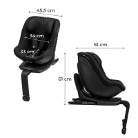 Scaun auto pentru copii Kinderkraft I-Guard Pro i-Size Black (KCIGUAPRBLK000N) imaginea #2 — magazin online Desire.md