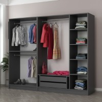 Garderoba Hanah Home Kale 190 Anthracite v2