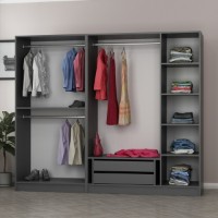 Garderoba Hanah Home Kale 190 Anthracite v2 imaginea #3 — magazin online Desire.md