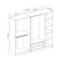 Garderoba Hanah Home Kale 190 Anthracite v2 imaginea #8 — magazin online Desire.md