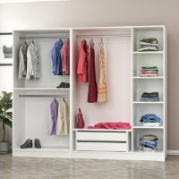 Garderoba Hanah Home Kale 190 White v2 imaginea #3 — magazin online Desire.md