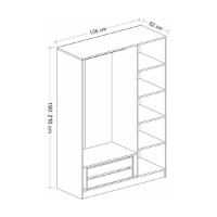 Dulap Hanah Home Kale Anthracite 2265 imaginea #8 — magazin online Desire.md
