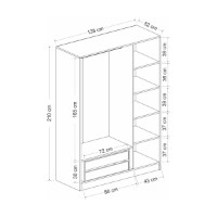 Dulap Hanah Home Kale Anthracite 2287 imaginea #7 — magazin online Desire.md