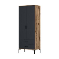 Dulap Hanah Home Kumsal T Walnut Anthracite imaginea #5 — magazin online Desire.md