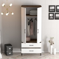 Dulap Hanah Home Kumsal T Walnut White imaginea #2 — magazin online Desire.md