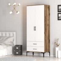 Dulap Hanah Home Kumsal T Walnut White imaginea #3 — magazin online Desire.md