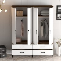 Dulap Hanah Home Kumsal TT Walnut White imaginea #2 — magazin online Desire.md