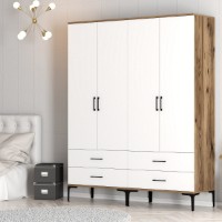 Dulap Hanah Home Kumsal TT Walnut White imaginea #3 — magazin online Desire.md