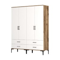 Dulap Hanah Home Kumsal TT Walnut White imaginea #5 — magazin online Desire.md