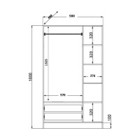 Dulap Hanah Home Ecem Rb-066 imaginea #5 — magazin online Desire.md