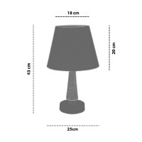 Veioză birou Opviq 303 Black Brown White imaginea #3 — magazin online Desire.md