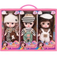 Set păpușe New World Sweet Cute Party 23.5cm 3pcs (22822-3)