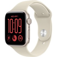 Smartwatch Apple Watch SE 3 44mm Aluminum Case with Sand Sport Band M/L Starlight (MJL54) imaginea #2 — magazin online Desire.md