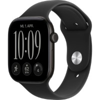 Smartwatch Apple Watch Series 12 GPS 42mm Black Aluminium Case with Black Sport Band M/L (MJEC4) imaginea #2 — magazin online Desire.md
