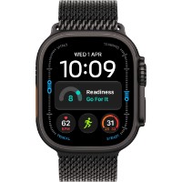 Smartwatch Apple Watch Ultra 4 GPS + Cellular 49mm Black Titanium Case with Black Titanium Milanese Loop M (MJAV4)