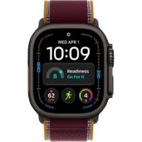 Smartwatch Apple Watch Ultra 4 GPS + Cellular 49mm Black Titanium Case with Burgundy Trail Loop M/L (MJC44)