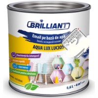 Smalț Brillant AquaLuxLucios Alb Murdar Portelanat RAL 9010 0.6L (0101001) imaginea #1 — magazin online Desire.md