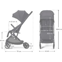 Carucior Kinderkraft Indy 3 Black (KSINDY03BLK0000) imaginea #7 — magazin online Desire.md