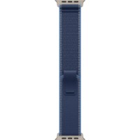 Curea Apple Watch 49mm Blue/Bright Blue Trail Loop M/L Natural Titanium Finish (MFT74ZM/A)