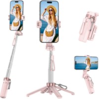 Monopod pentru selfie XO SS29 Pro 4in1 Pink imaginea #2 — magazin online Desire.md