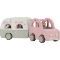 Autorulota din lemn Little Dutch Toy Car with Caravan (LD8022) imaginea #6 — magazin online Desire.md