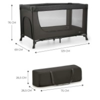 Pătuț pliabil Kinderkraft Joy Grey (KLJOYLIGRY00000) imaginea #2 — magazin online Desire.md