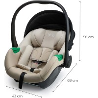 Scaun auto pentru copii Kinderkraft Mink Pro 2 i-Size Beige (KCMINPR2BEG0000) imaginea #10 — magazin online Desire.md