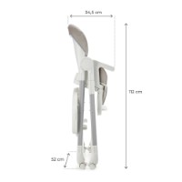 Стульчик для кормления Kinderkraft Tulo Beige (KHTULO00BEG0000) фото №6 — интернет-магазин Desire.md