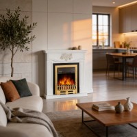 Șemineu electric Art Flame Auren & Galileo Gold imaginea #3 — magazin online Desire.md