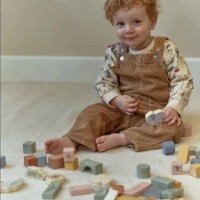 Set de construcție Little Dutch Safari Friends Building Blocks (LD7445) imaginea #2 — magazin online Desire.md