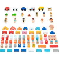 Set de construcție Viga City Building Blocks 100pcs (44705) imaginea #2 — magazin online Desire.md