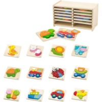 Пазл Viga Handy Wooden Block Puzzles 12pcs (51423)