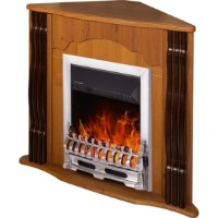 Șemineu electric Art Flame Clasic colt nut & Galileo silver