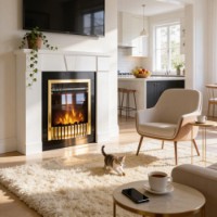 Șemineu electric Art Flame Elyon & Gala Gold imaginea #5 — magazin online Desire.md