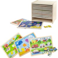 Набор пазл Viga Wooden Puzzle 12x16pcs (51427)