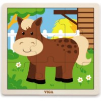 Set de puzzle Viga Wooden Puzzle 12x9pcs (51426) imaginea #2 — magazin online Desire.md