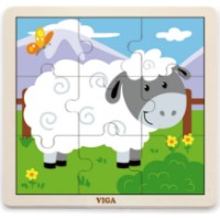 Set de puzzle Viga Wooden Puzzle 12x9pcs (51426) imaginea #3 — magazin online Desire.md