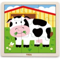 Set de puzzle Viga Wooden Puzzle 12x9pcs (51426) imaginea #4 — magazin online Desire.md