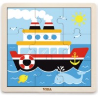 Set de puzzle Viga Wooden Puzzle 12x9pcs (51426) imaginea #10 — magazin online Desire.md