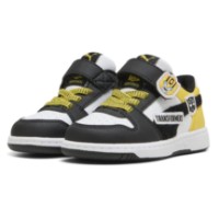 Ghete pentru copii Puma Rebound V6 Transformers Ac+ Puma White/Black/Bright Mango Yellow, s.27