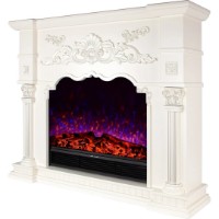 Șemineu electric Art Flame Miraj & Maximus Ivory