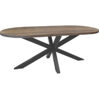 Обеденный стол Deco Vesta Oval 150x80 Colonial/Black (T1MG1508)