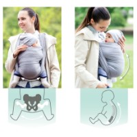 Sling pentru copii Amazonas Carry Grey AZ-5060480 450cm imaginea #9 — magazin online Desire.md